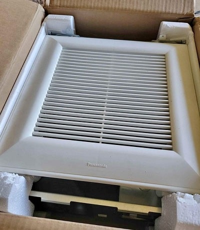 Panasonic WhisperFit unpacked in the box