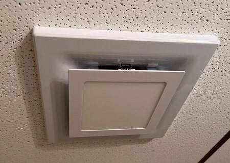 Zeyzer Bathroom Exhaust Fan installed on the ceiling