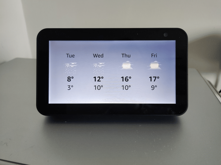 Displaying weather for the whole week on Echo Show device