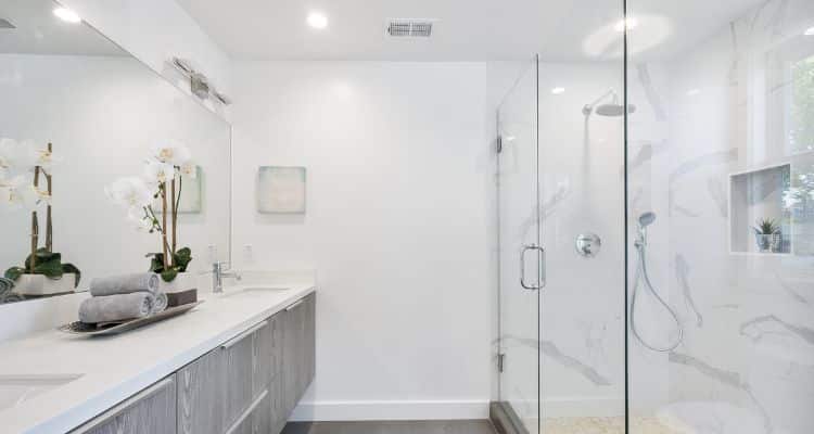 bathroom with an exhaust fan