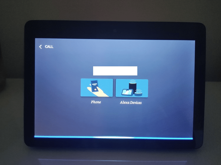 Calling someone from Amazon Echo Show